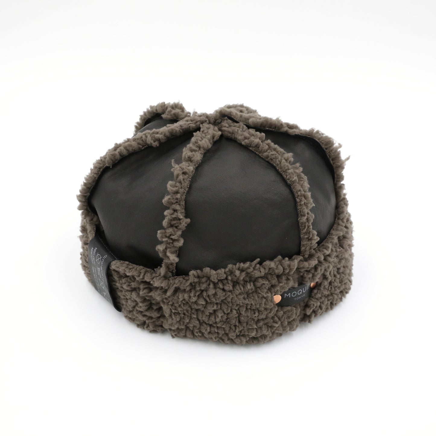 MOQUIP CAP deer + boa BLACK