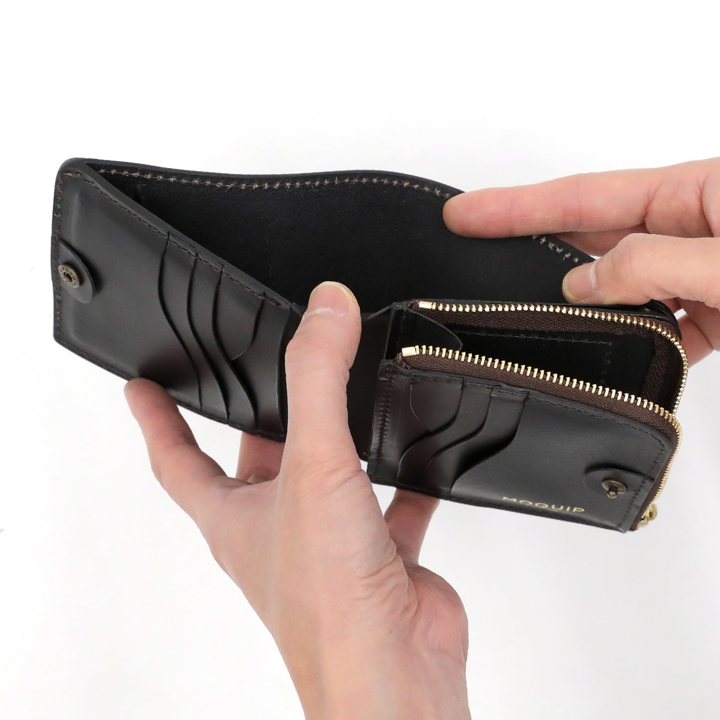 MOQUIP SHORT WALLET envelope BLACK