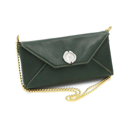 MOQUIP CLUTCH BAG envelope GREEN