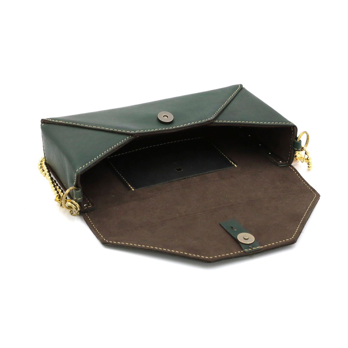 MOQUIP CLUTCH BAG envelope GREEN