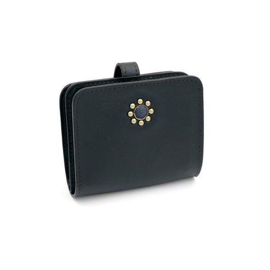 MOQUIP SHORT WALLET drop pigment BLACK