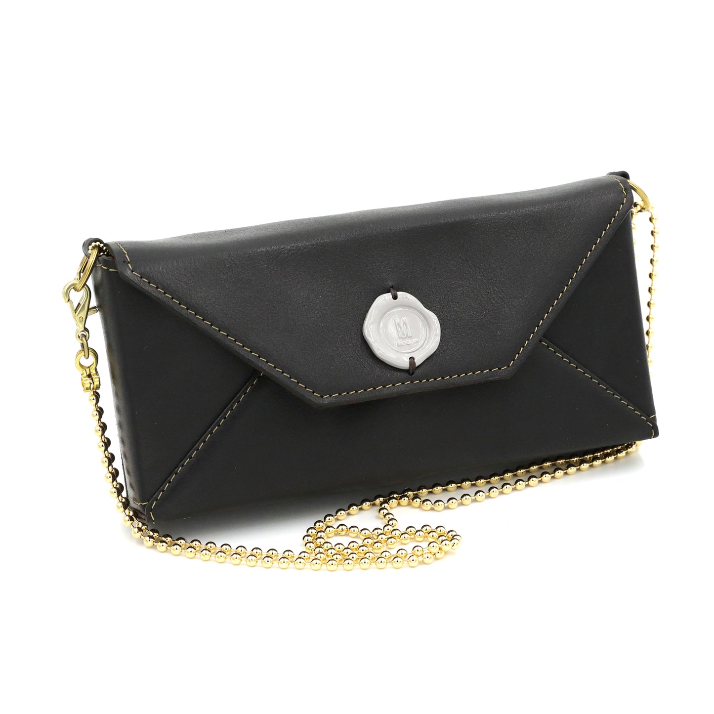 MOQUIP CLUTCH BAG envelope BLACK