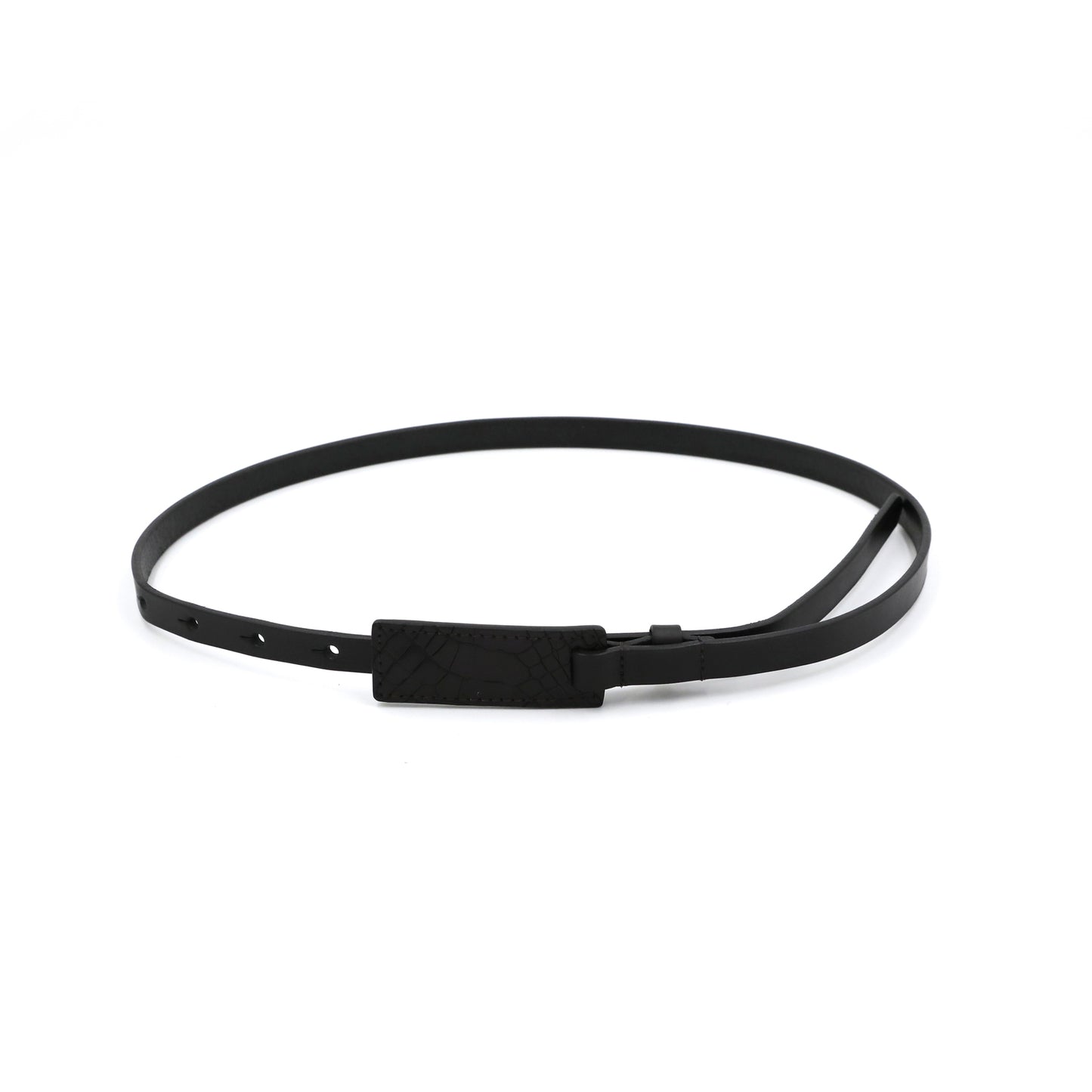 MOQUIP BELT crocodile BLACK