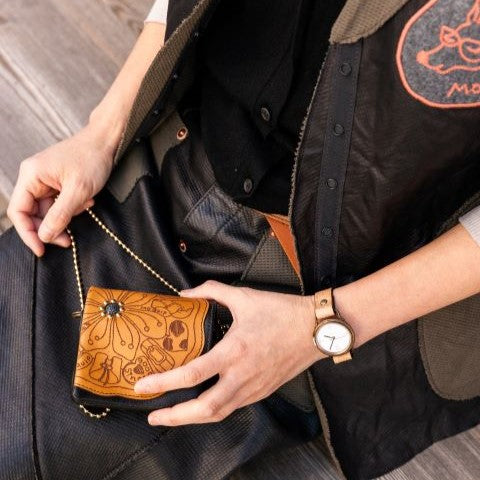 MOQUIP MINI PURSE rinden BLACK