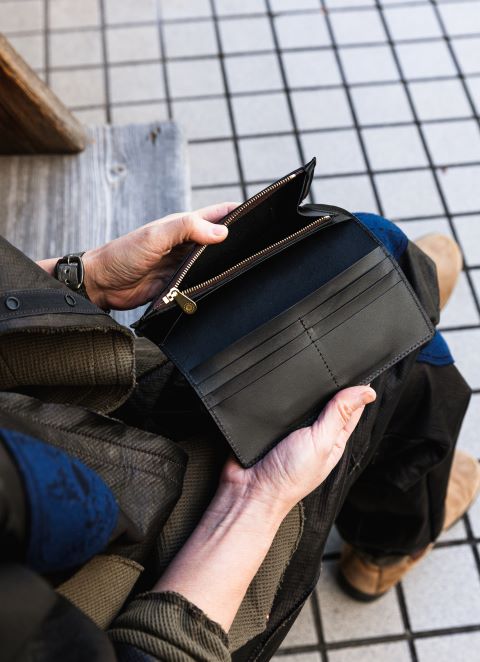 MOQUIP LONG WALLET see you S.BEIGE