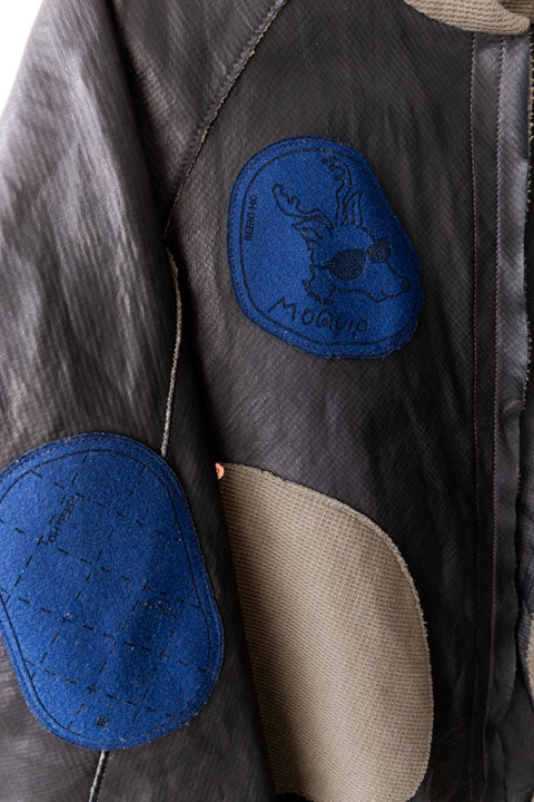 MOQUIP BOMBER-JACKET oh deer! BLACK