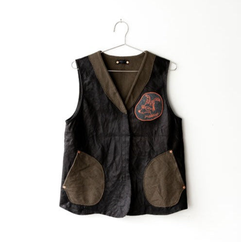 MOQUIP WAISTCOAT oh deer! BLACK