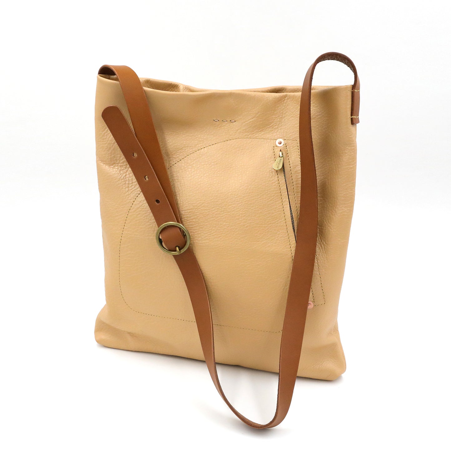 MOQUIP SHOULDER BAG rivet work Pigment R.GOLD