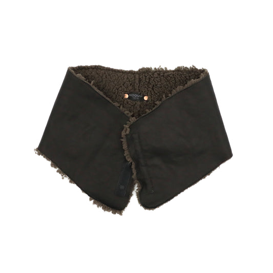 MOQUIP NECKWARMER-S deer + boa BLACK