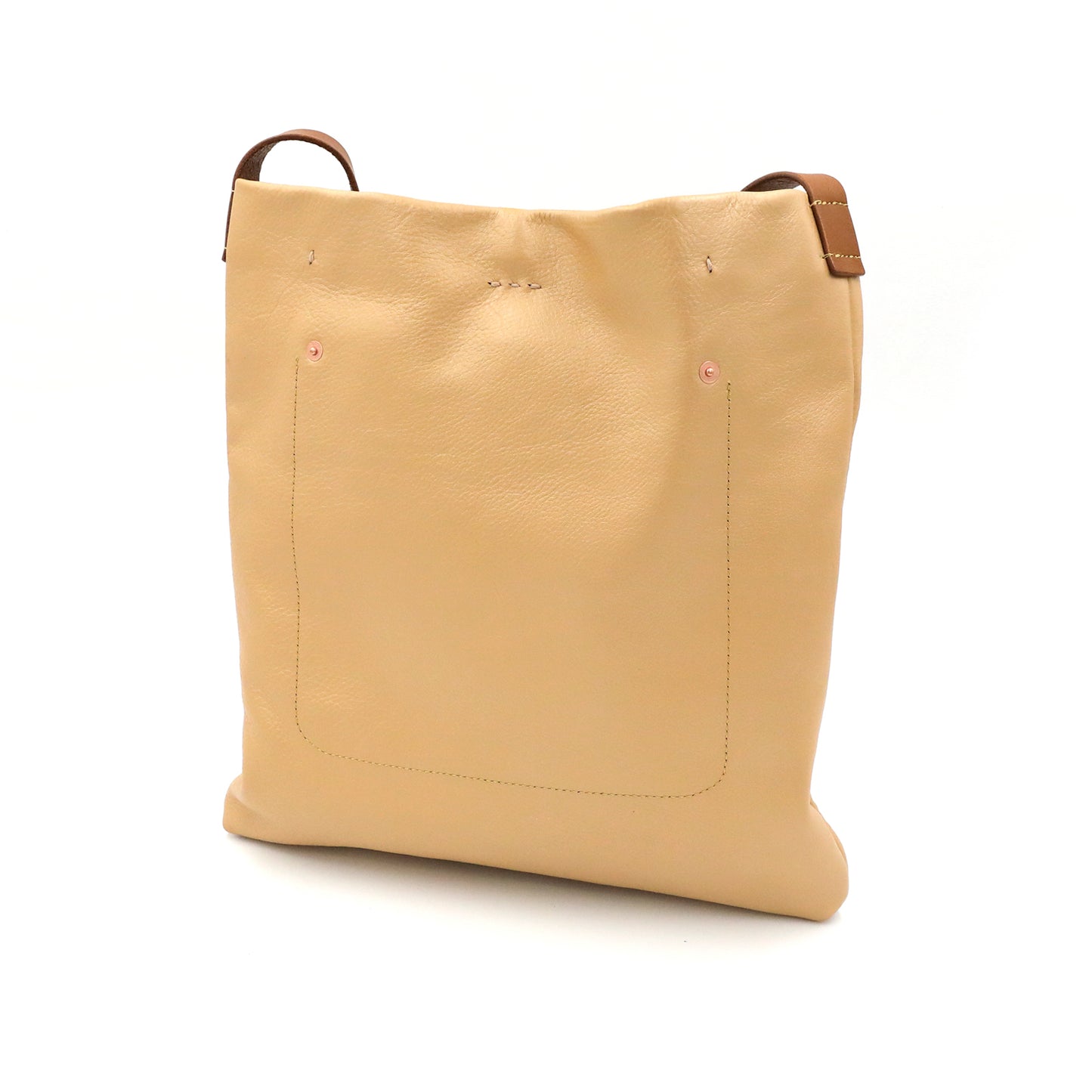 MOQUIP SHOULDER BAG rivet work Pigment R.GOLD