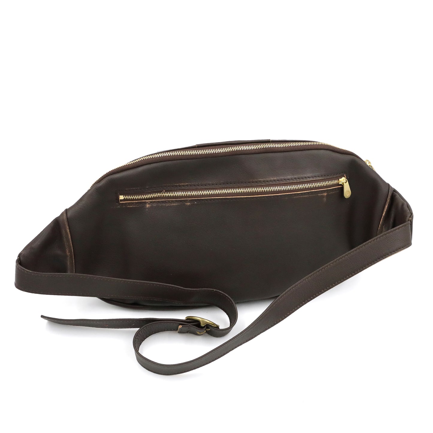 MOQUIP SLING BAG drop pigment D.BROWN