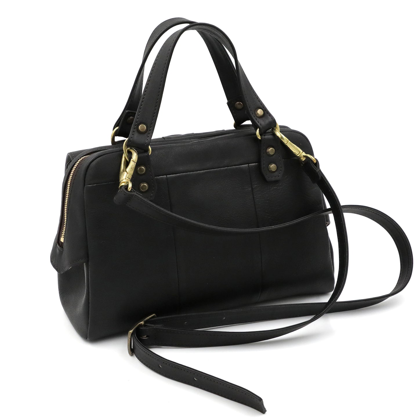 MOQUIP BOSTON BAG galuchat BLACK