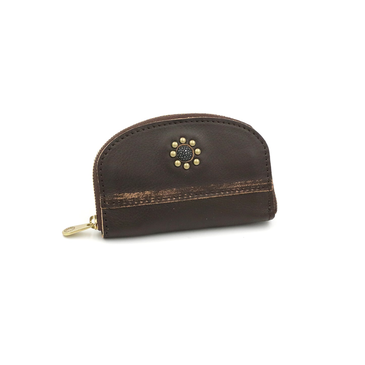 MOQUIP KEY CASE Galucha drop pigment D.BROWN