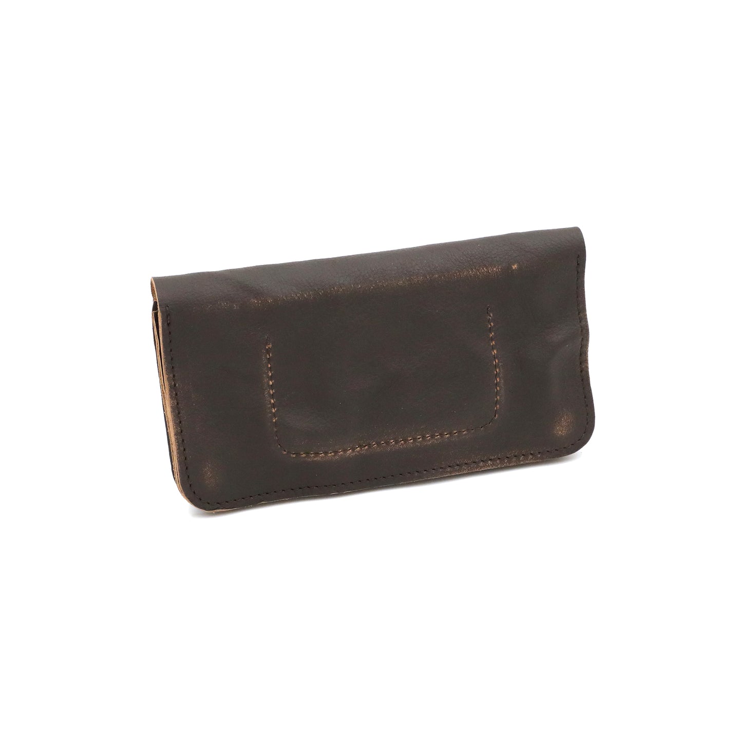 MOQUIP WALLET rivet work Pigment D.BROWN