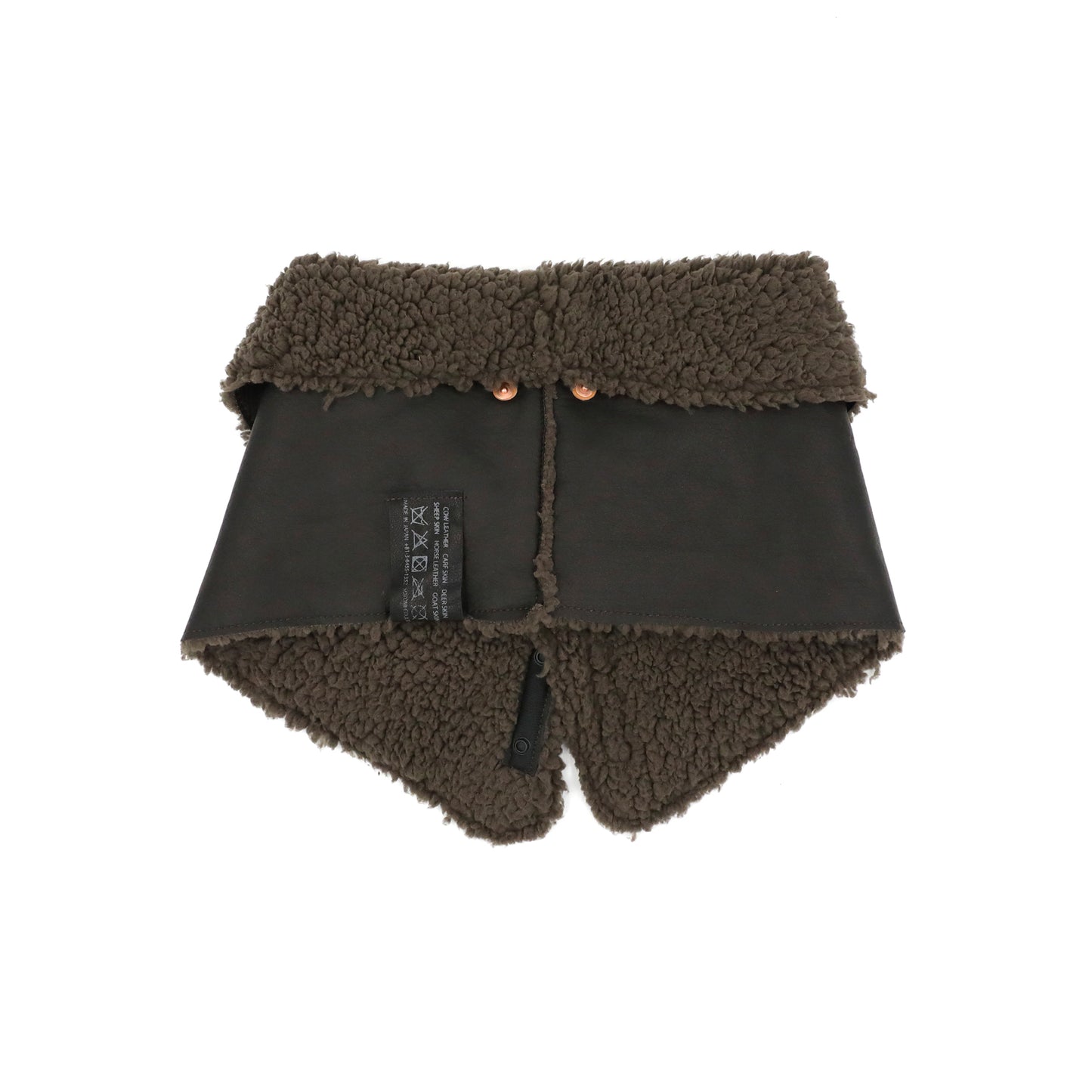 MOQUIP NECKWARMER deer + boa BLACK