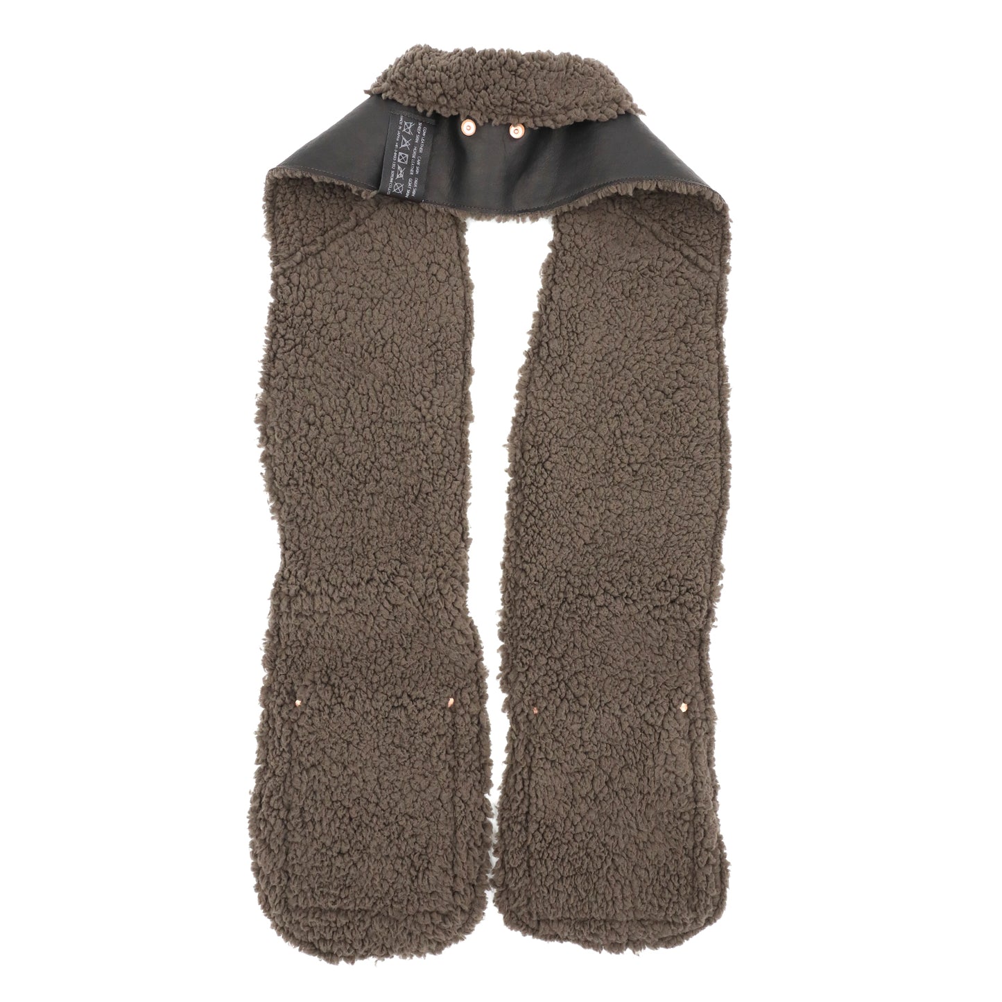 MOQUIP SCARF deer + boa BLACK