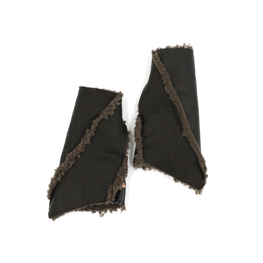 MOQUIP ARMWARMER deer + boa BLACK