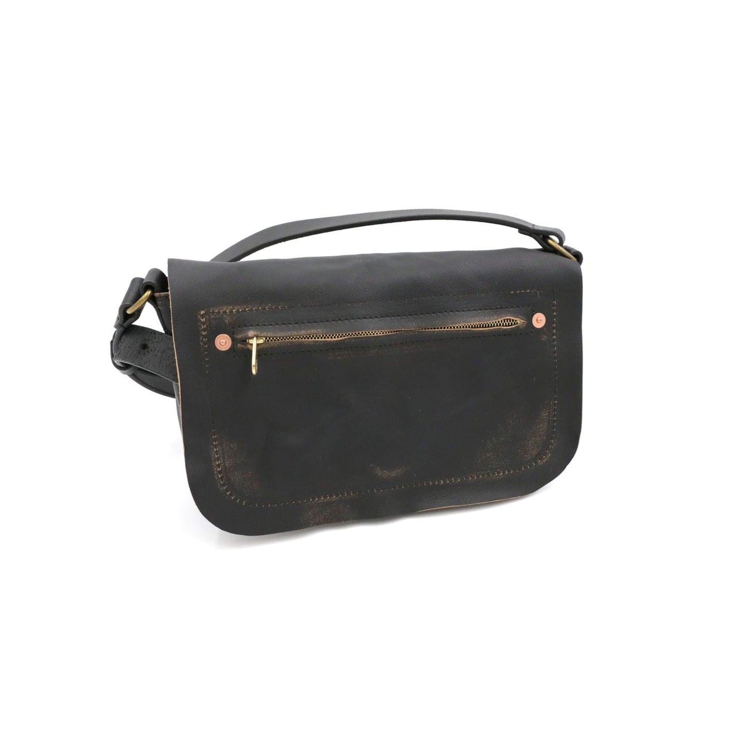 MOQUIP POUCH rivet work Pigment BLACK