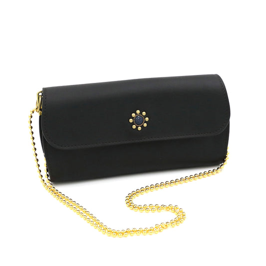 MOQUIP CLUTCH WALLET drop pigment BLACK