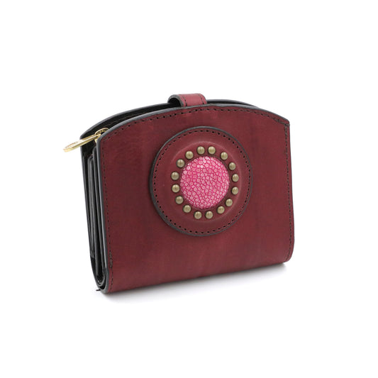 MOQUIP THUMB WALLET galuchat WINE