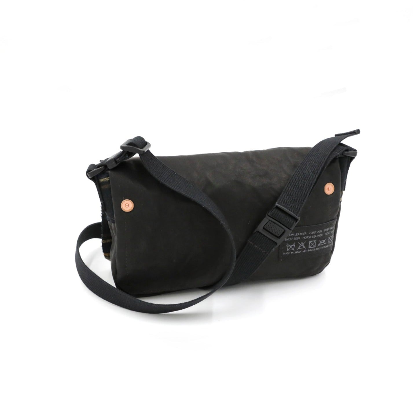 MOQUIP POUCH leather factory BLACK