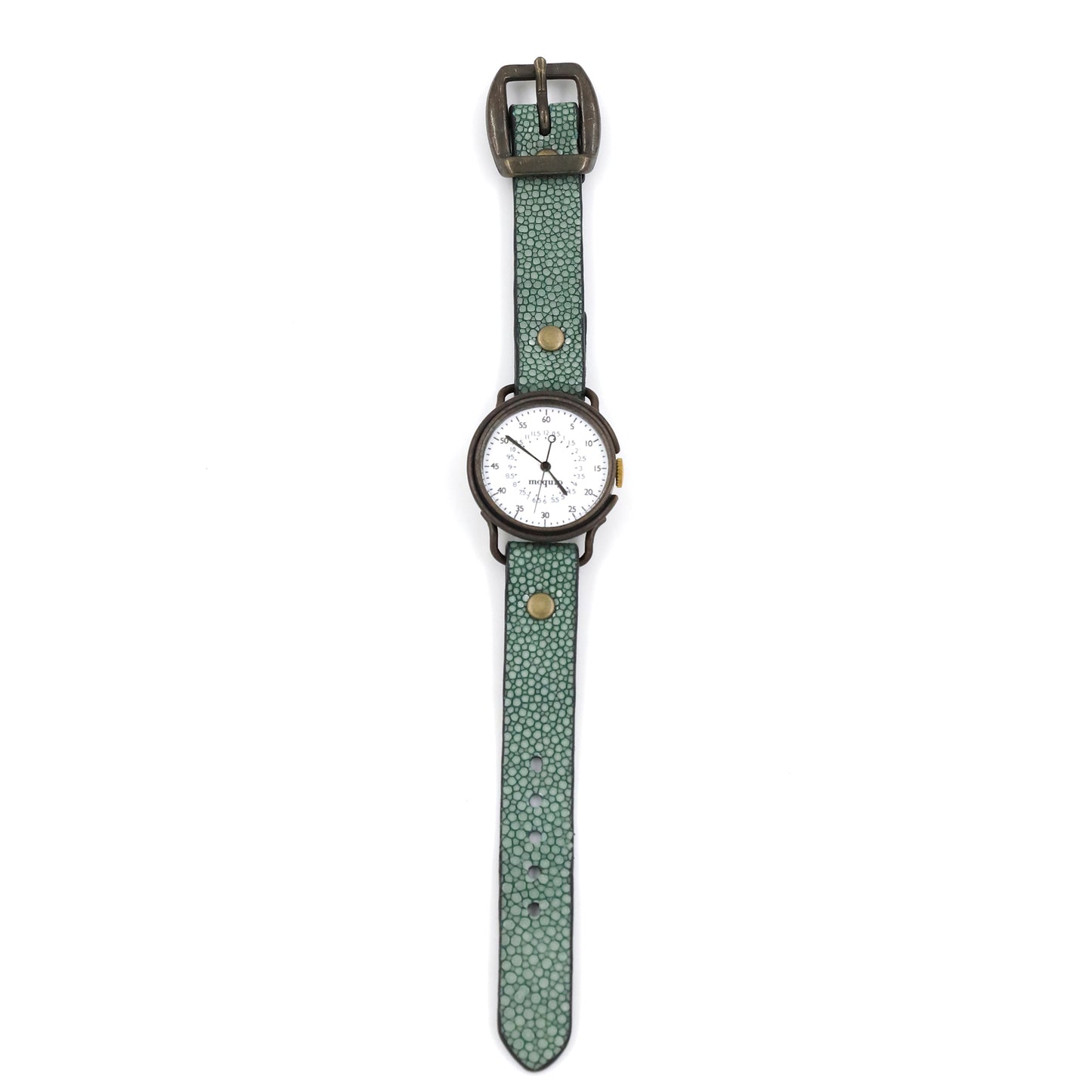 MOQUIP WATCH galuchat band GREEN