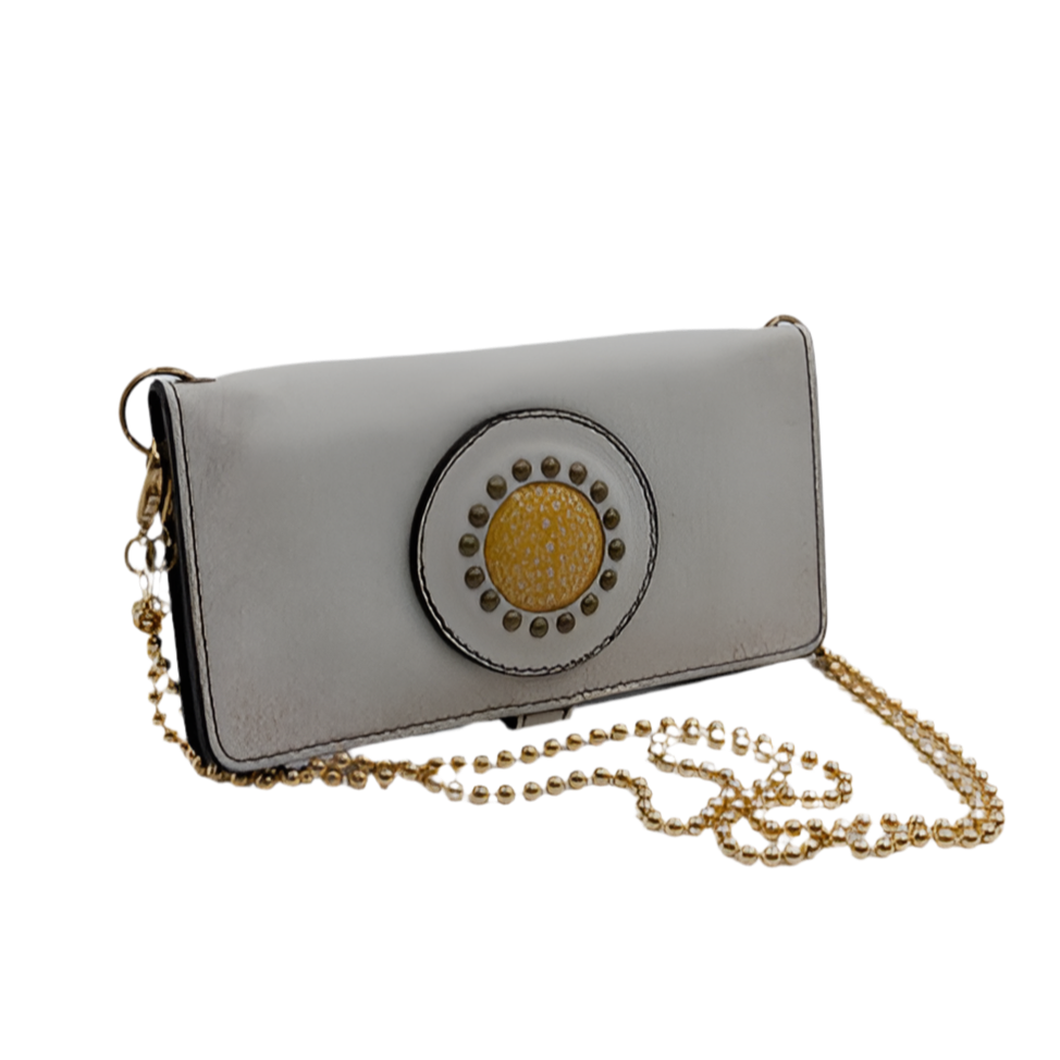 MOQUIP MOBILE CASE-L Galuchat Pigment WHITE