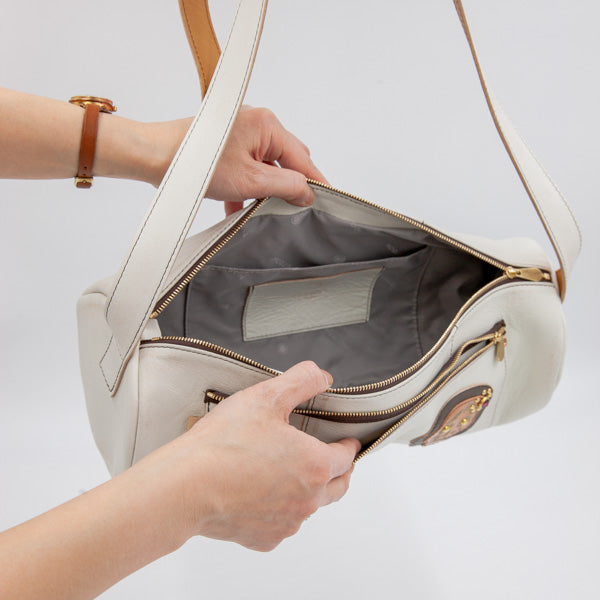 ATSU×MOQUIP D.SHOULDER BAG moni WHITE