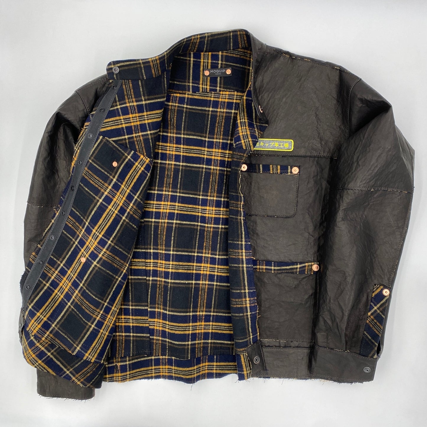 MOQUIP JACKET leather factory BLACK