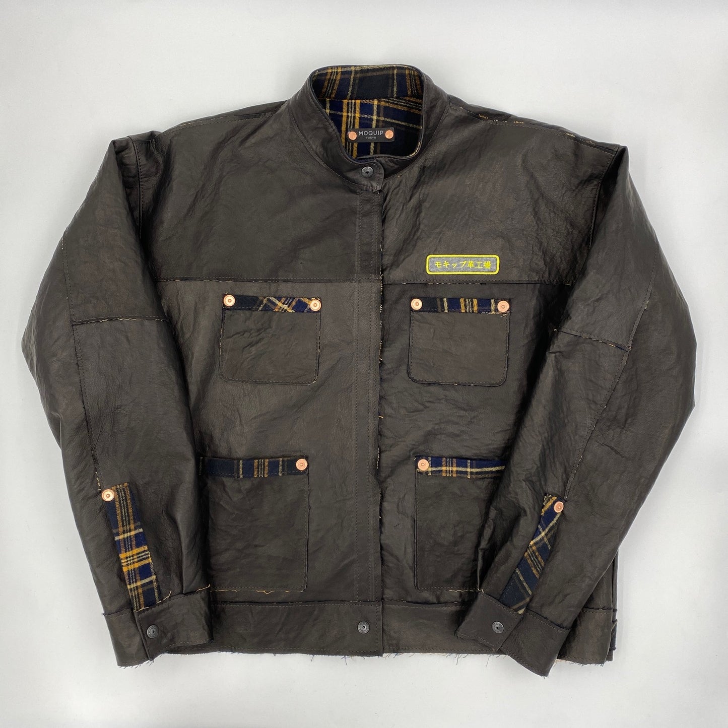 MOQUIP JACKET leather factory BLACK