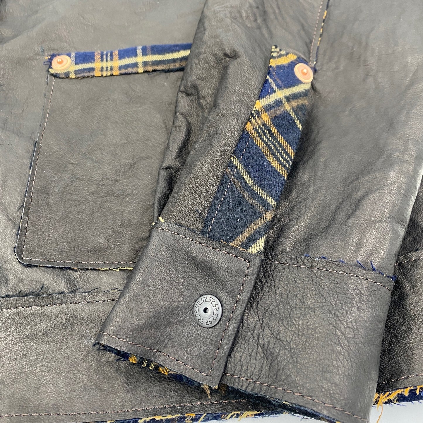 MOQUIP JACKET leather factory BLACK
