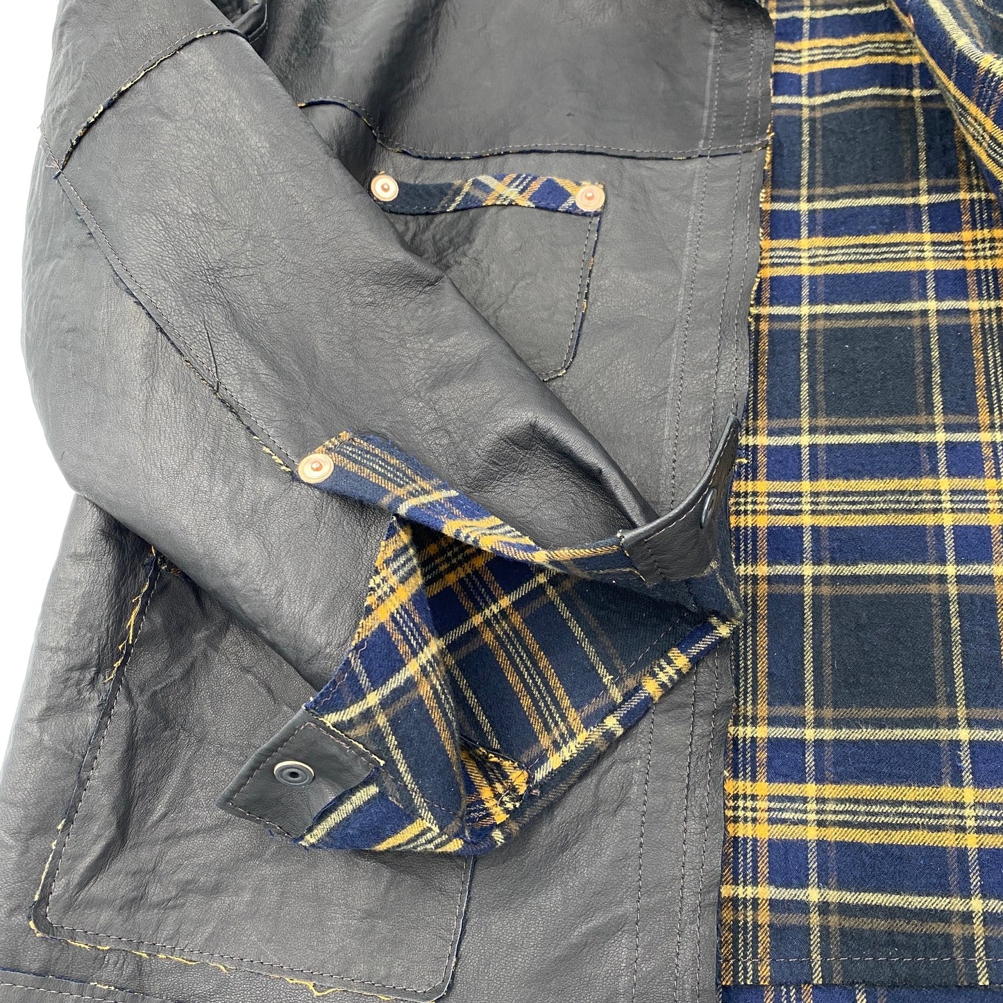 MOQUIP JACKET leather factory BLACK