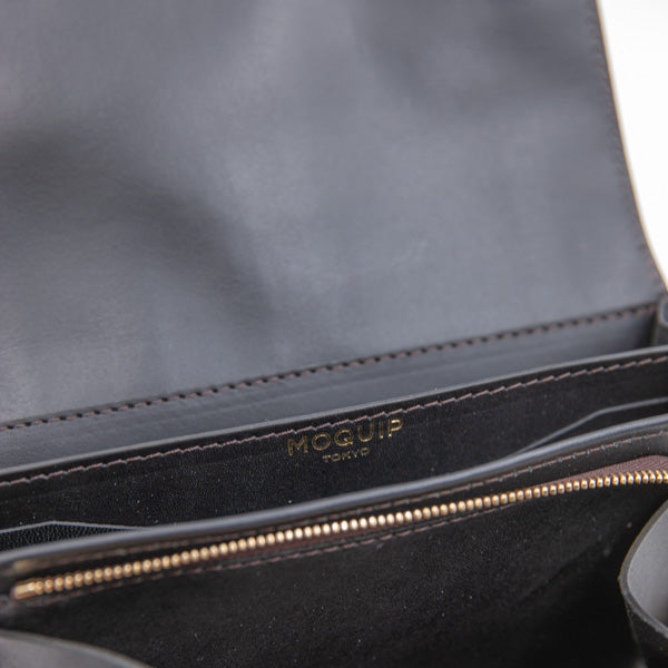 MOQUIP CLUTCH WALLET Galuchat Pigment M.GRAY