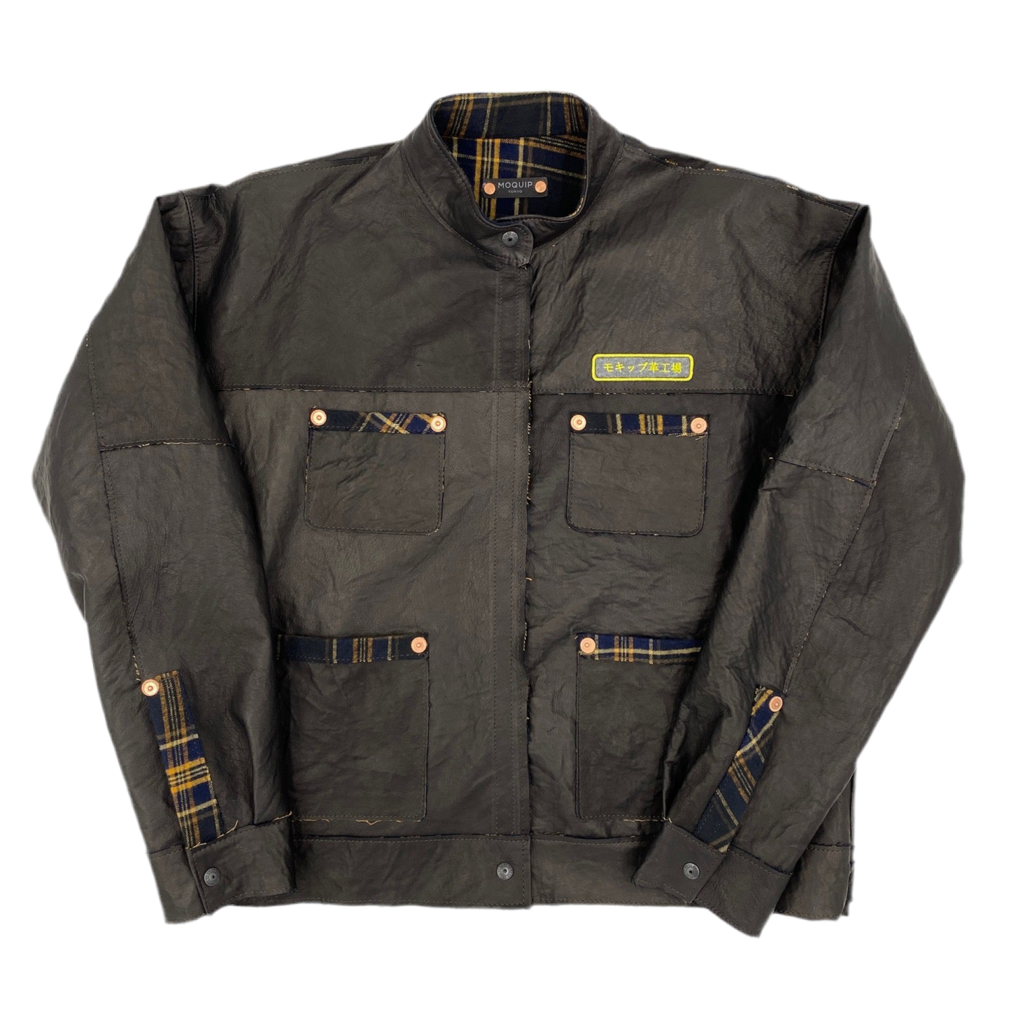 MOQUIP JACKET leather factory BLACK