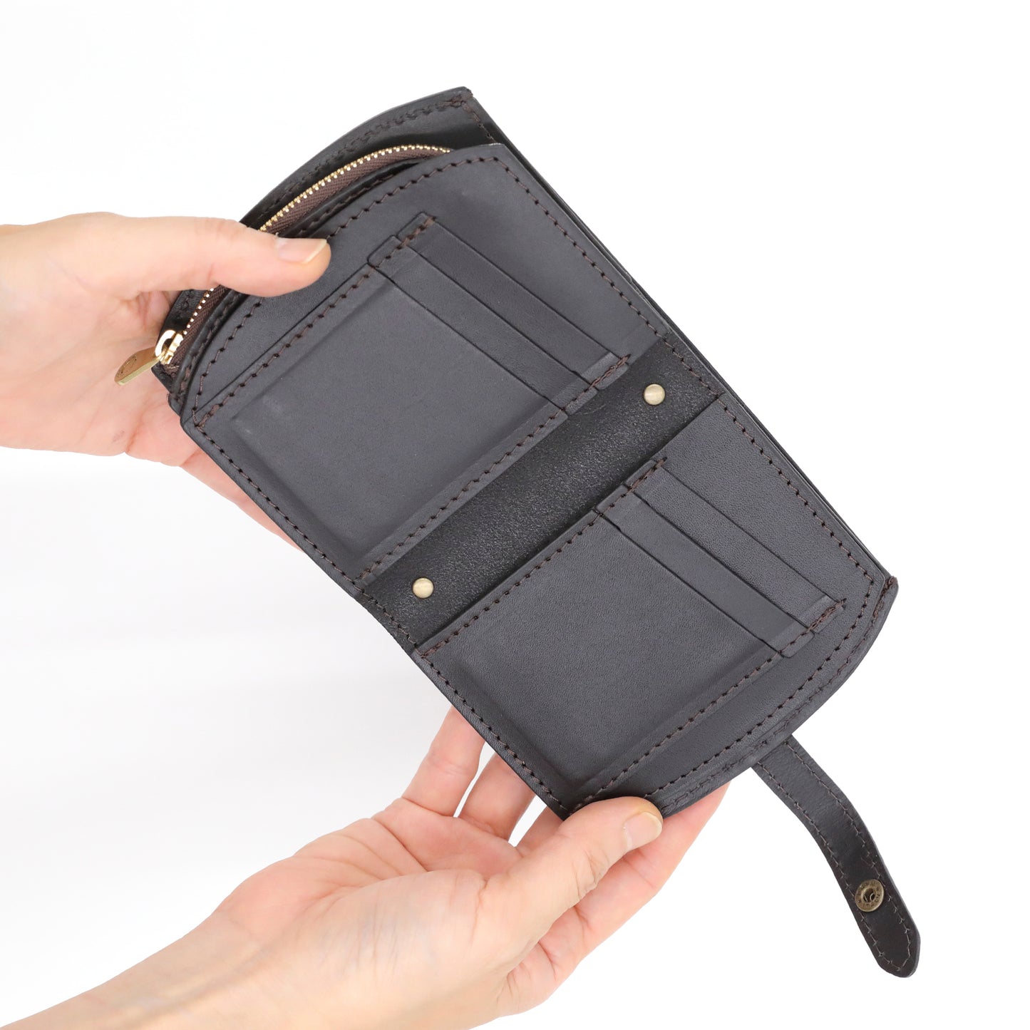 MOQUIP THUMB WALLET galuchat WINE