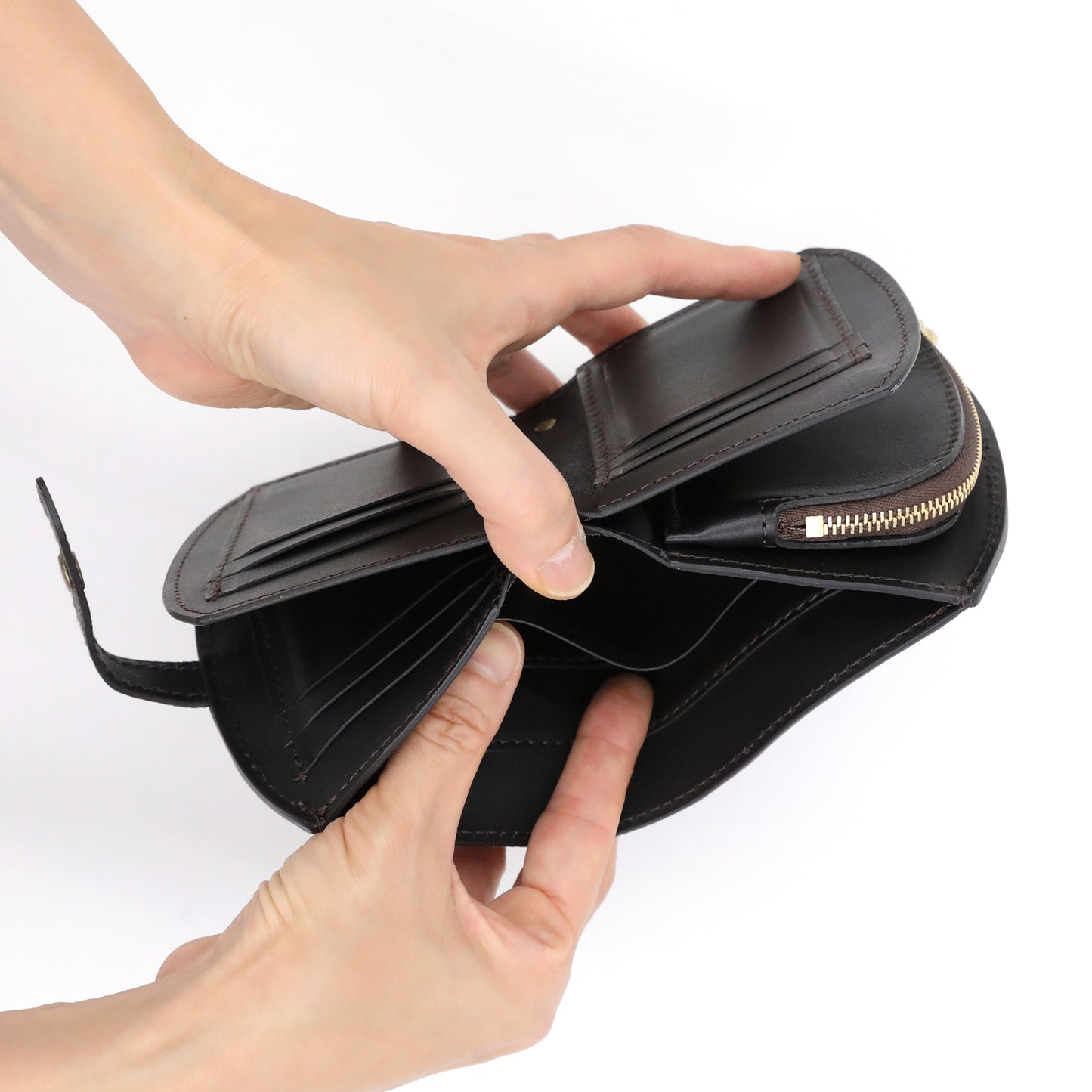 MOQUIP THUMB WALLET galuchat WINE