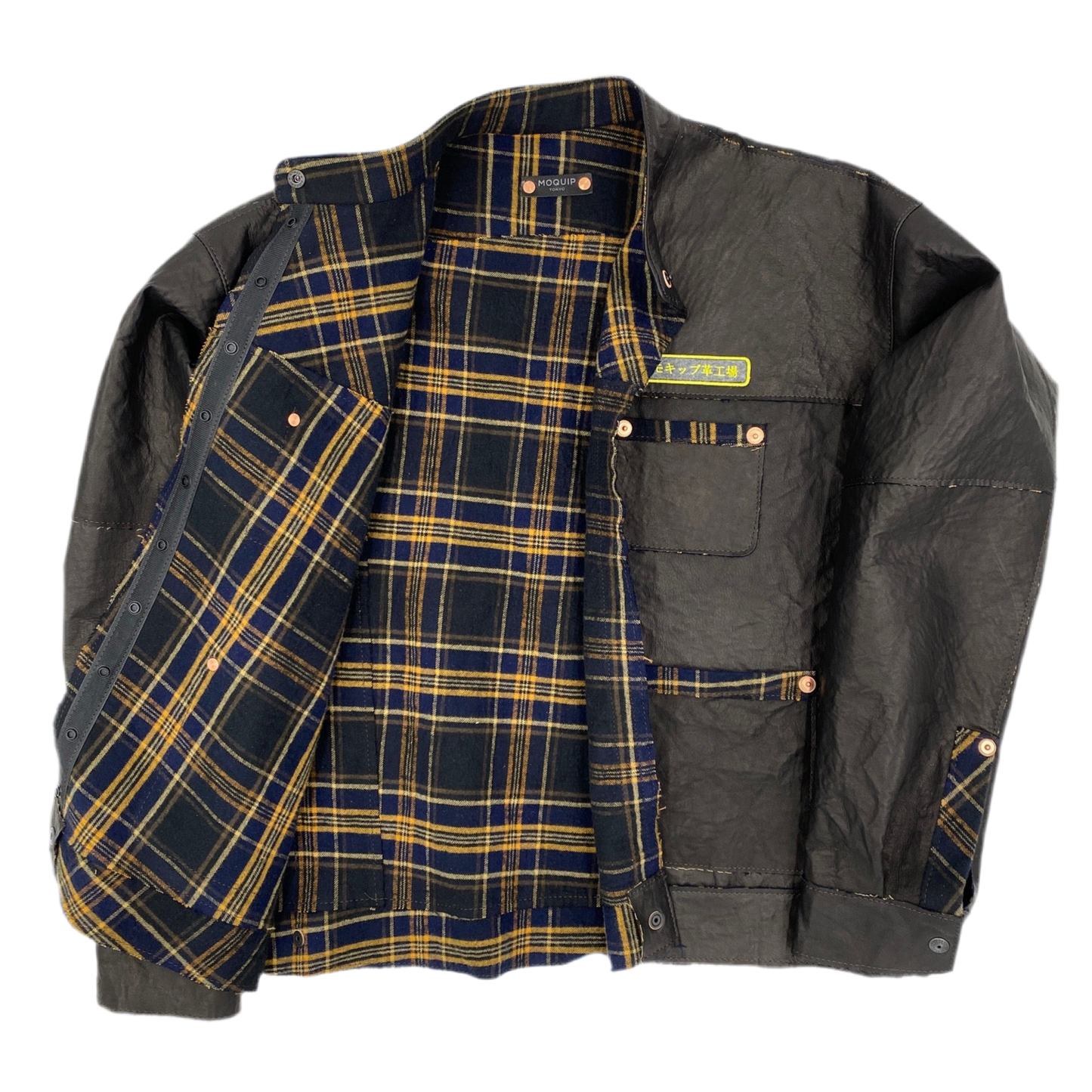 MOQUIP JACKET leather factory BLACK