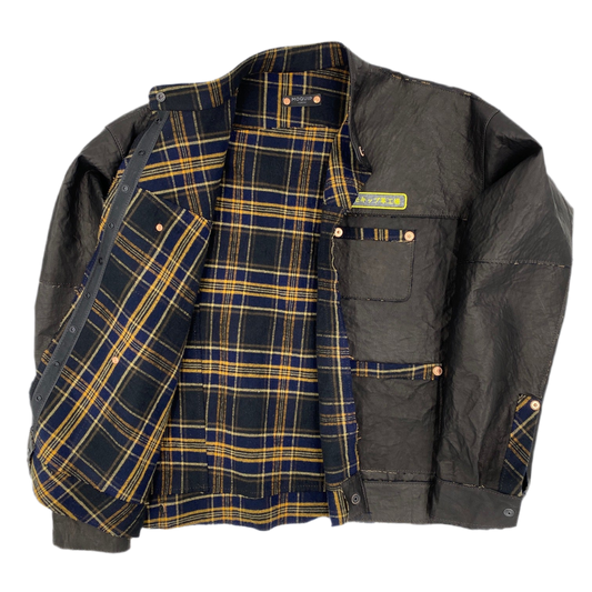 MOQUIP JACKET leather factory BLACK