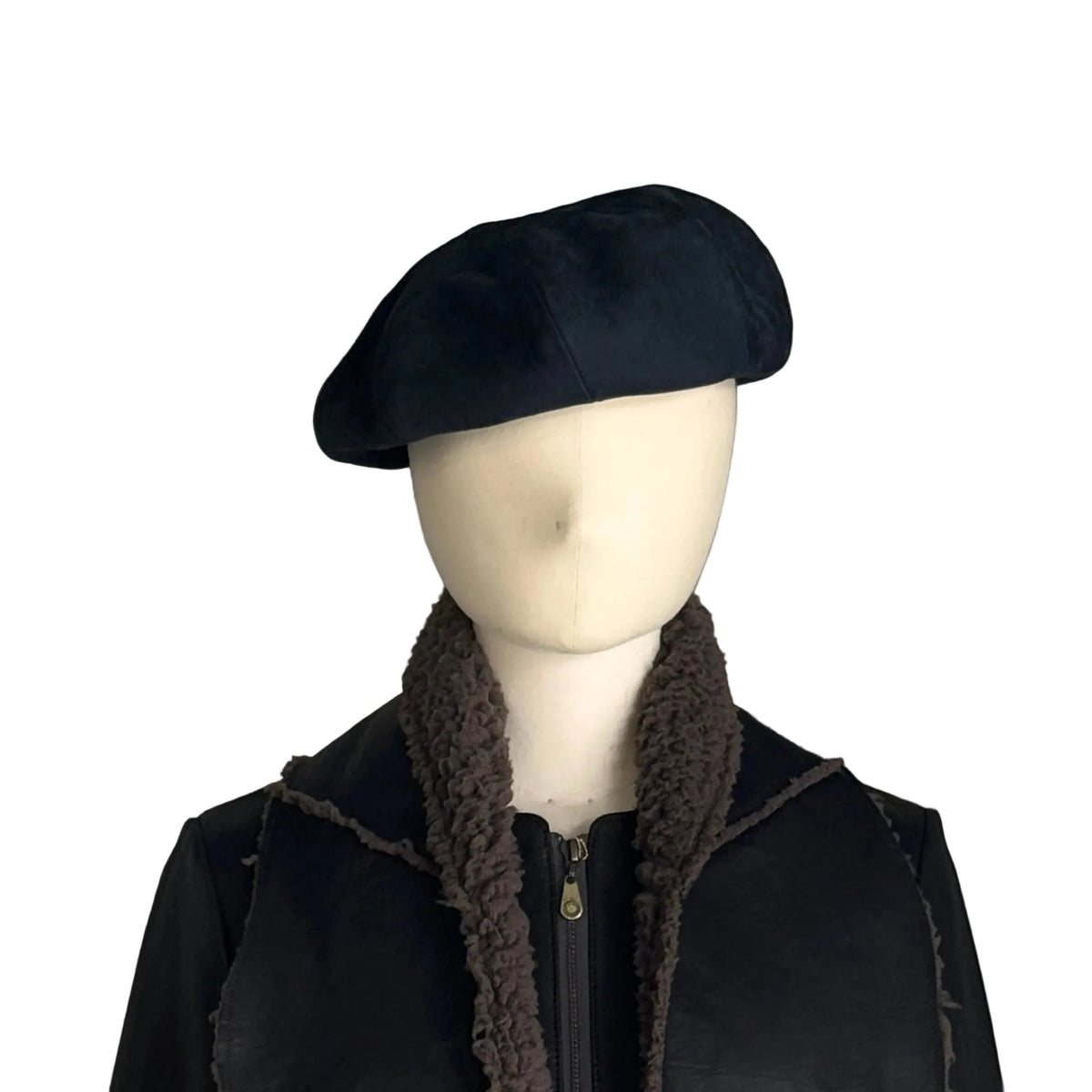 MOQUIP nubuck beret D. NAVY