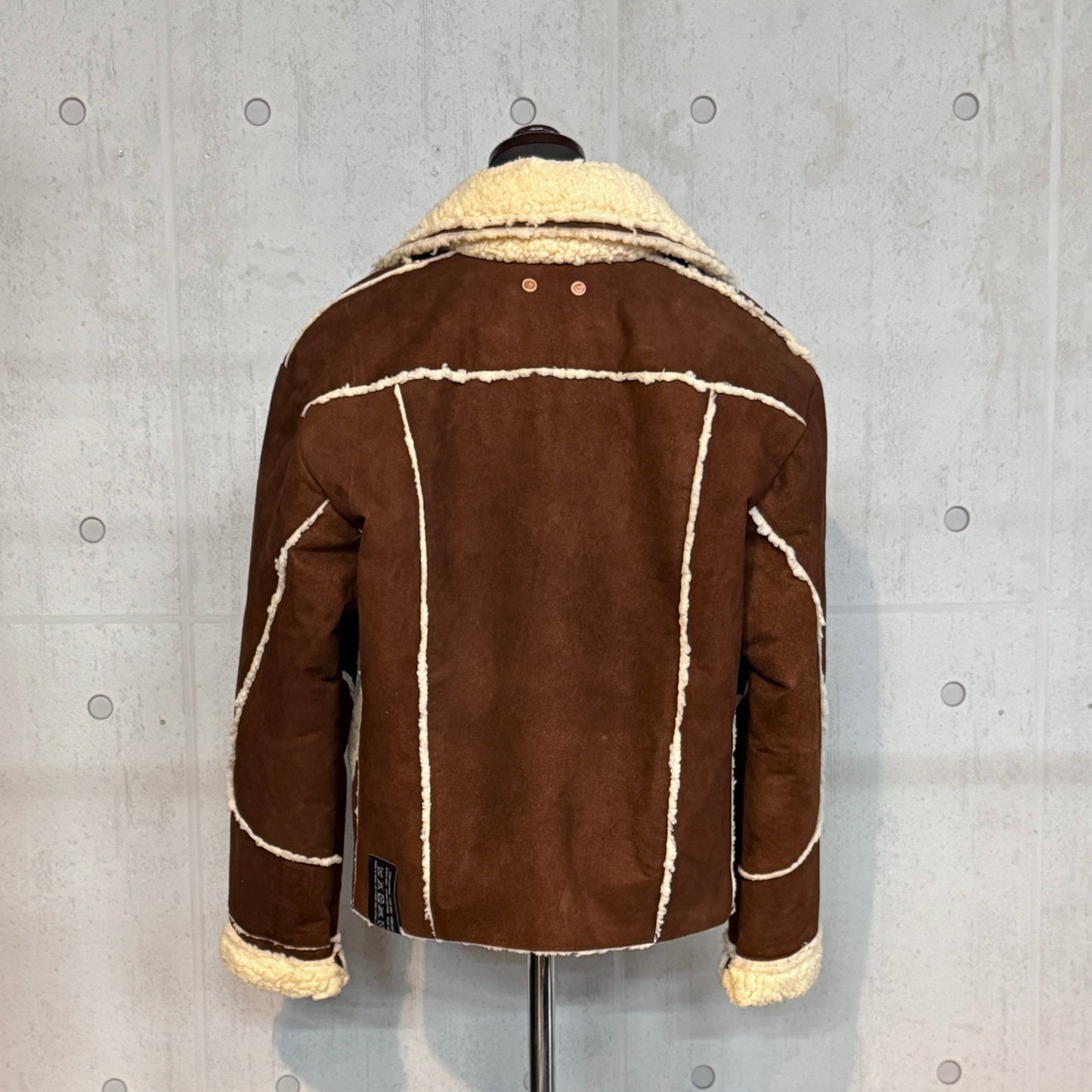 MOQUIP  RIDERS JACKET deer + boa BROWN