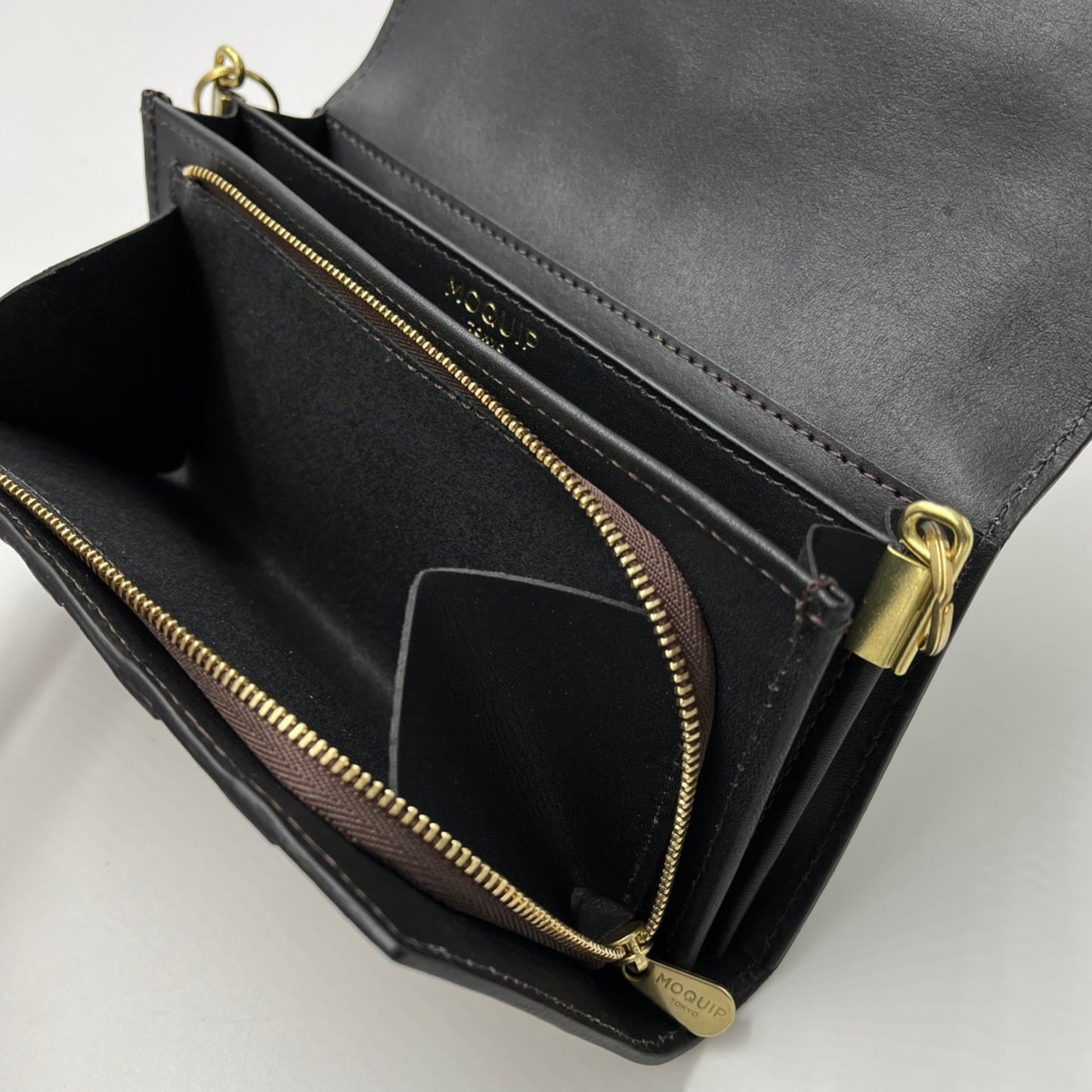 MOQUIP CLUTCH WALLET Galuchat SANDBEIGE