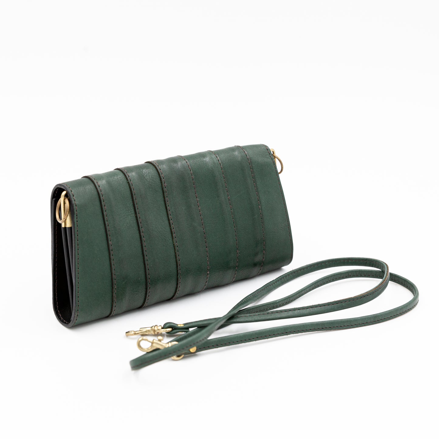 MOQUIP CLUTCH WALLET Galuchat GREEN