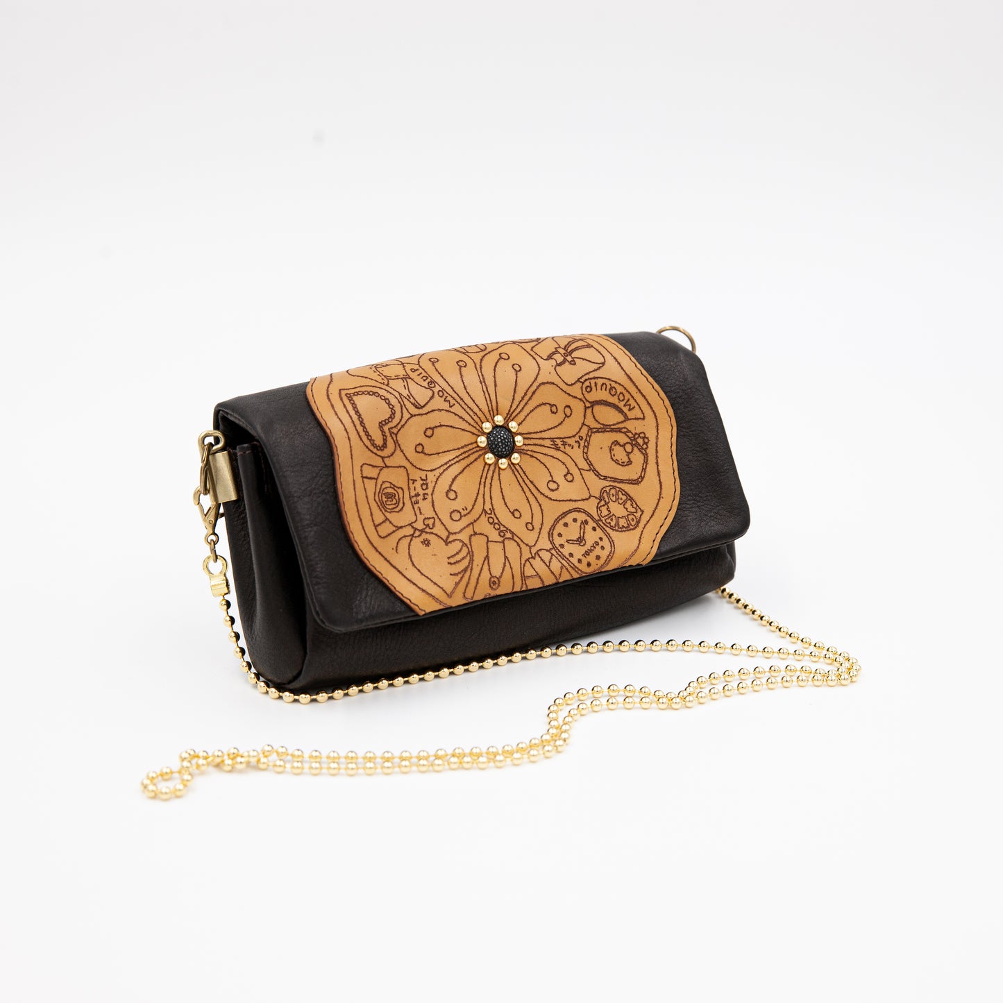 MOQUIP CLUTCH PURSE rinden BLACK