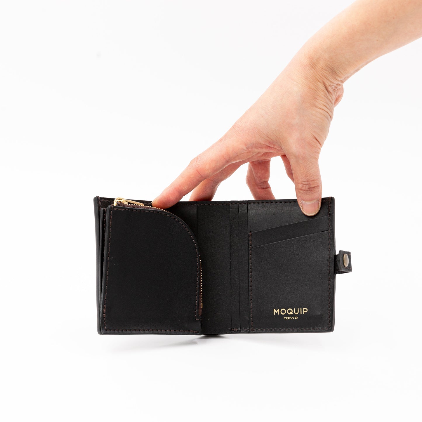 MOQUIP SHORT WALLET see you S. BEIGE