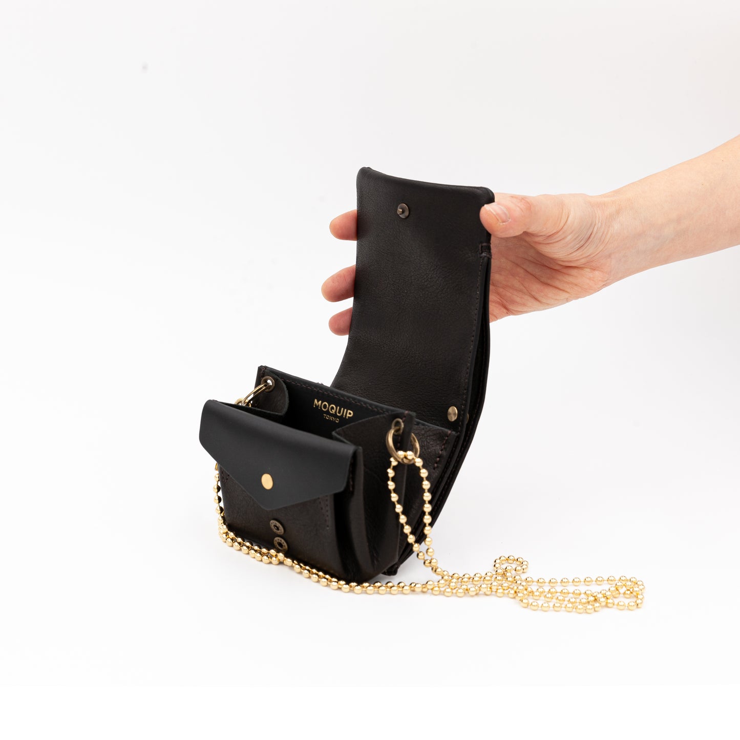 MOQUIP MINI PURSE rinden BLACK