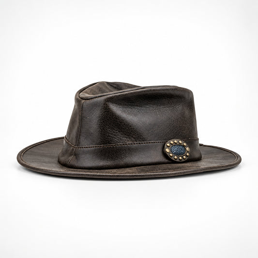 MOQUIP COWGIRL HAT Horsehide D. BROWN