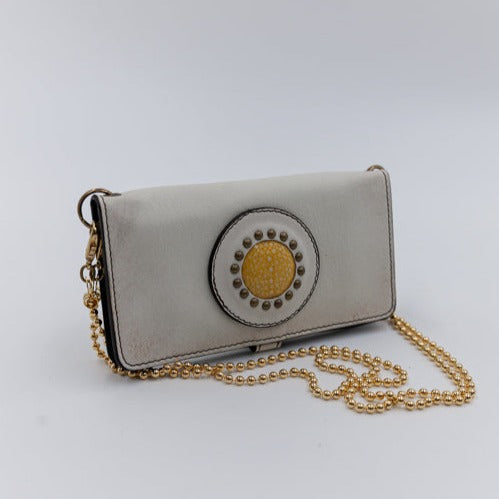 MOQUIP MOBILE CASE Galuchat Pigment WHITE-L