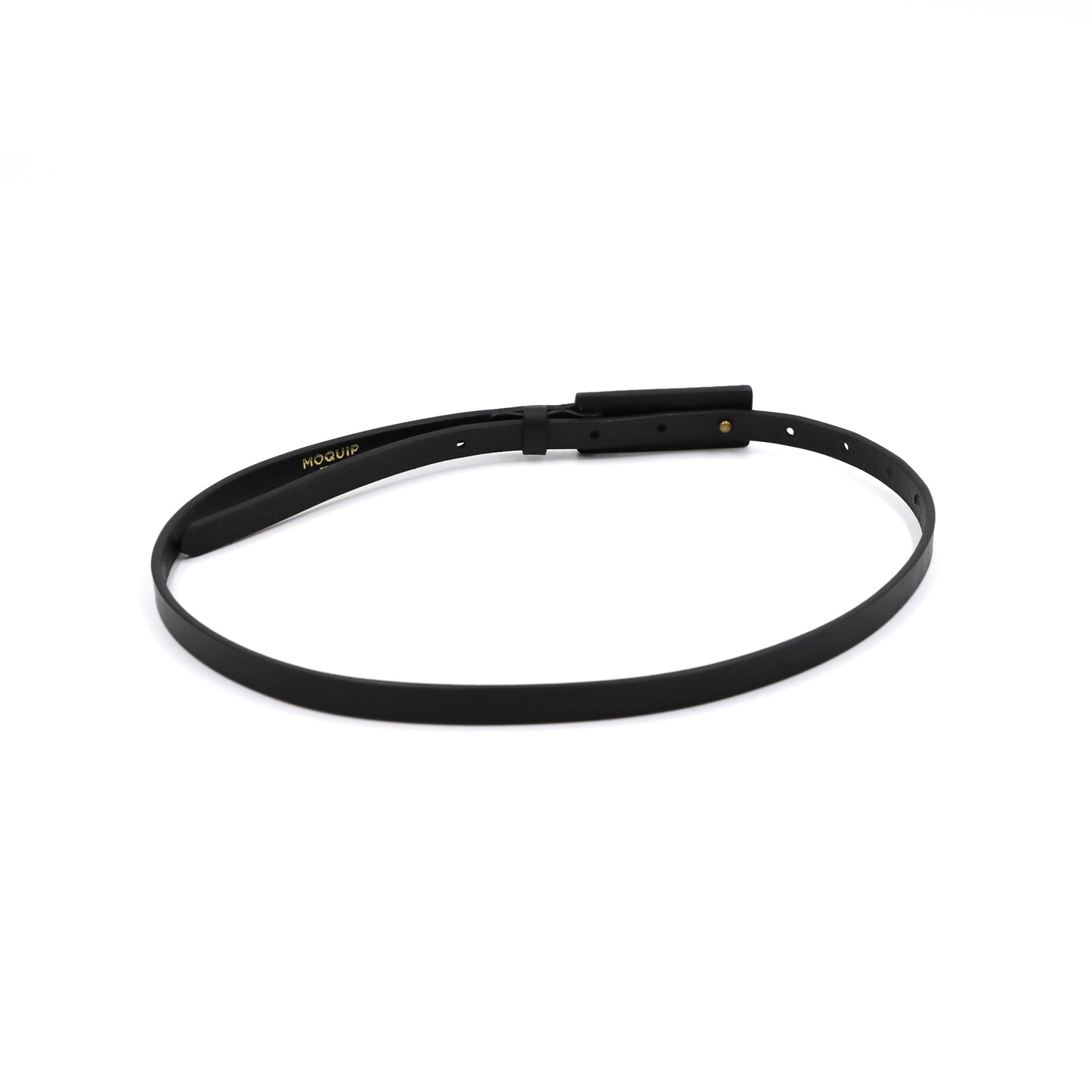 MOQUIP BELT crocodile BLACK