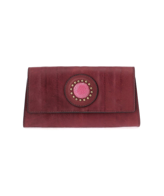 MOQUIP CLUTCH WALLET galuchat WINE