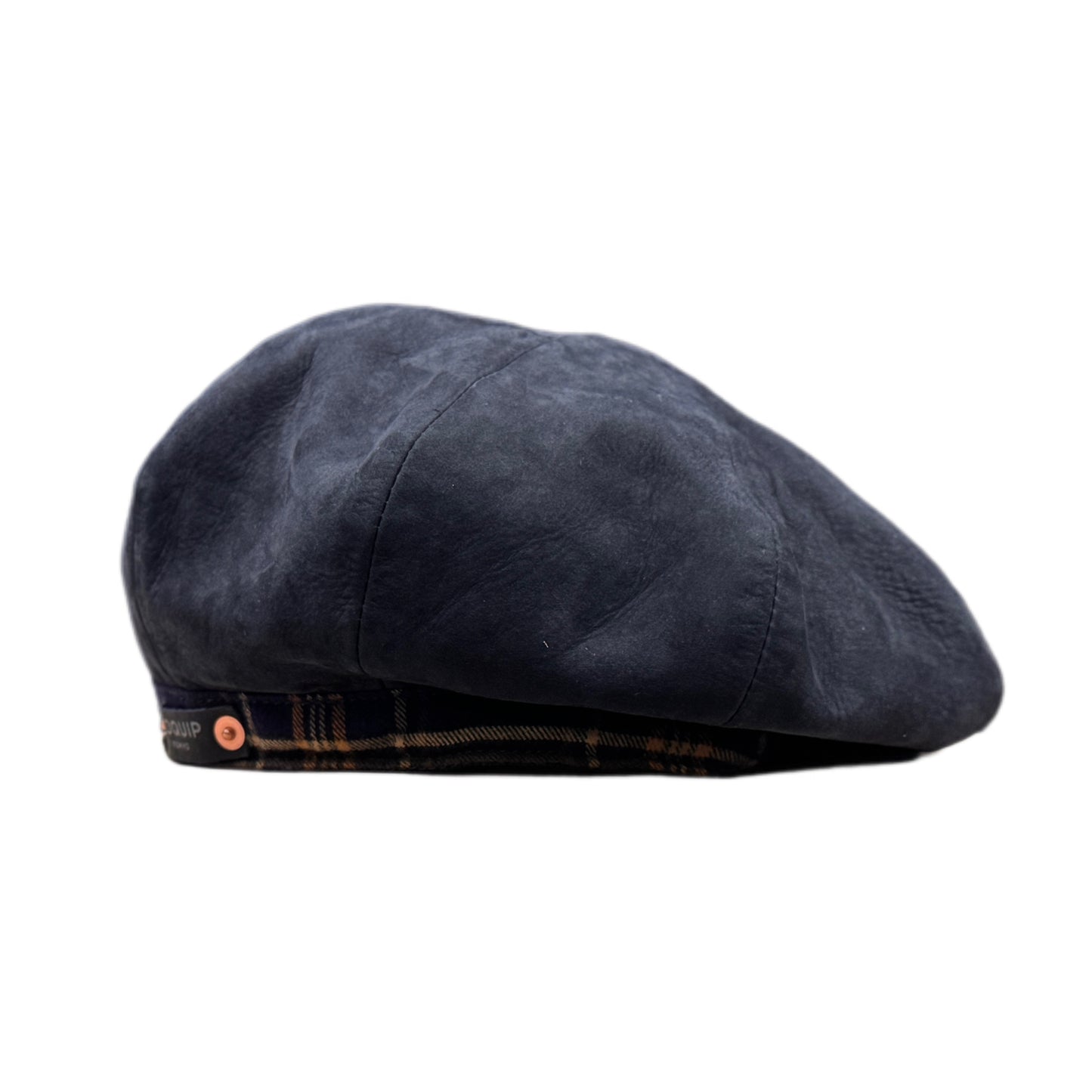 MOQUIP CHECKERD beret   D. NAVY